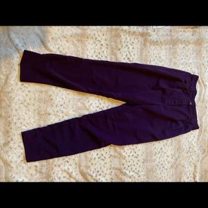 American Apparel pleated pants in Purple